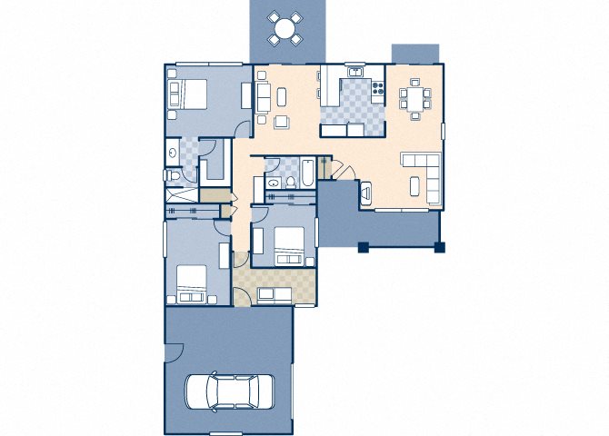 Altimira 3x2 1350 sf